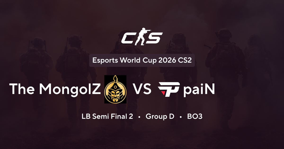 Esports World Cup 2026 CS2 - The MongolZ vs paiN